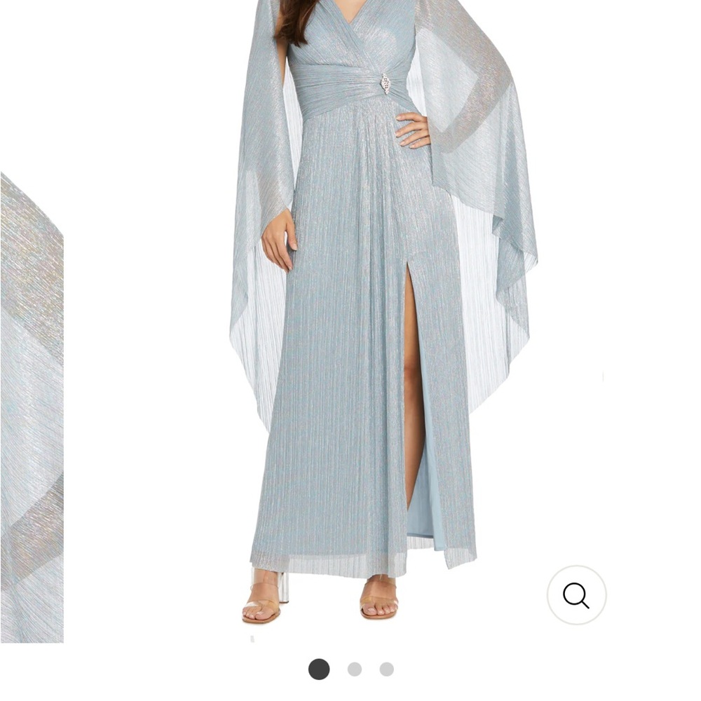 R & M Richards Light Blue Maxi Dress